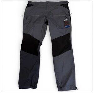 Zoomhill Mens Pro Hiking Pants Gray Size XXXL Pockets Cotton Nylon NWT Outdoors